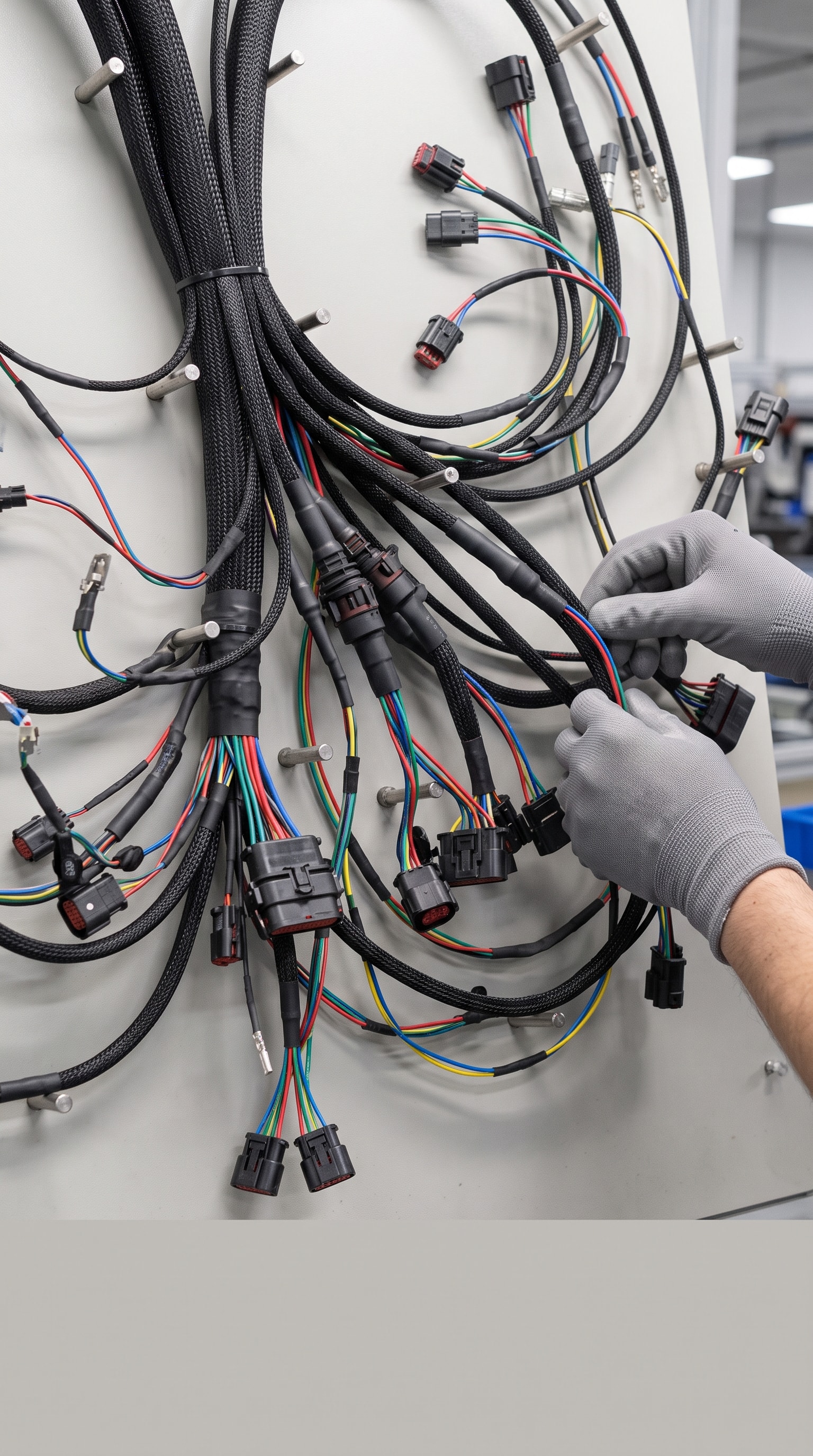 Designated wire harness production